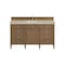 James Martin Vanities Brittany 60" Single Vanity, Pecan w/ 3 CM Tajnar Eclos Top 655-V60S-PCN-3TJR - alternate 1