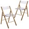 Leisuremod Menno Acrylic Folding Chair in Brushed Gold Finish with Stainless Steel Frame, Brushed Gold, 2PK MFBG15CL2 - alternate 1
