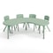 Flash Furniture 5 PC Plastic Activity Table and 4 Chairs Set, 10.5 in Seat Height-Sage YU-YCX-0043-2-MOON-TBL-SAGE-E-GG - alternate 9