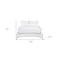 Homeroots Gray and White Queen 100% Cotton 200 Thread Count Washable Duvet Cover Set 528500 - alternate 5
