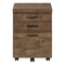 Homeroots 25" Brown Particle Board and Wood Filing Cabinet With Drawers 333501 - alternate 8