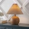 Jonathan Y Aksel 17.25" Coastal Scandinavian Resin/Iron Sphere LED Table Lamp w/Pleated Shade and Pull Chain, Br JYL1145A - alternate 8