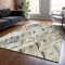Homeroots 5' X 8' Taupe Ivory And Brown Geometric Washable Indoor Outdoor Area Rug 589249 - alternate 7