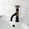 Kingston Brass One-Handle 1-Hole Bathroom Faucet with Knurled Handle and Push Pop-Up Drain KS2823RKX - alternate 4
