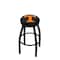 Holland Bar Stool Co 36" Blk Wrinkle Tennessee Swivel Bar Stool, Accent Ring L8B2B36Tennes - alternate 1