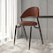 Leisuremod Venice Collection Modern Dining Chair In Dark Brown VC49DBR - alternate 5