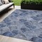 Homeroots 5' X 8' Denim Blue And Gray Abstract Washable Indoor Outdoor Area Rug 577662 - alternate 1