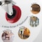 Powertec 3'' Swivel Caster Wheels with 640 lbs Loads, Heavy Duty Plate Casters, PU Castor Wheels, 4PK 17206N - alternate 7