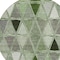 Homeroots 8' Green And Fern Green Round Geometric Washable Indoor Outdoor Area Rug 583012 - alternate 7