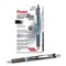 Pentel EnerGel RTX Deluxe Gel Pen, Retractable, Fine 0.5 mm, Black Ink, Black/Blue Barrel, 12PK BLN75A - alternate 1