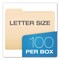 Pendaflex Reinforced Top File Folders, 1/3-Cut Tabs: Left Position, Letter Size, Manila, 100PK R752 1/3-1 - alternate 6