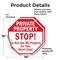 Signmission Private Property Stop! Do Not Use M, 10 inch X 10 inch, Vinyl Decal, 2PK OC-D-2PACK-10-143 - alternate 3