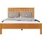 Homeroots Brown Solid Wood Queen Bed Frame 523628 - alternate 7