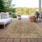 Homeroots 5' X 8' Brown And Beige Abstract Washable Indoor Outdoor Area Rug 616599 - alternate 7