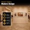 Azar Displays Floating Acrylic Gallery Wall Frame Set, 1" Stand off, White, 3PK 105707-WHT - alternate 6