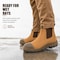 Handpoint 802 Mens 6 in Soft Toe Work Boots-Nubuck Leather Slip-On Safety Boots, 9 TAN802D-9 - alternate 7