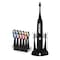 Puersonic Pursonic 15-Piece Electric Sonic Toothbrush in Black S430-BLK - alternate 1