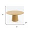 Homeroots 60" Brown Solid Wood Pedestal Base Round Top Dining Table 721017 - alternate 5