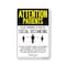 Signmission Public Safety Sign, Patients Practice Social Distancing, 24in X 18in Decal, OS-NS-D-1824-25399 OS-NS-D-1824-25399 - alternate 1