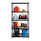 Iron Horse 2300 Riveted Steel Wire Deck Shelving 5-Shelf Unit, 18" D x 36" W x 72" H, Black 22130 - alternate 12
