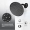 Supply Giant Shower Head, High Pressure Single Function Rainfall Showerhead, 2.5 GPM, 8in Face Diameter 74-902-NC - alternate 4