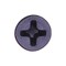 Auveco #8 x 1in Phillips Flat Head Tapping Screw with #6 Head Ab Black Oxide, 100PK 10176 - alternate 2