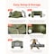 Vevor 6 Side Pop up Gazebo Screen Tent 10x10 ft for 6-8 Persons Camping Backyard FY10X10Military Green-6 - alternate 7