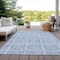 Homeroots 10' X 14' Sky Blue And Denim Blue Medallion Washable Indoor Outdoor Area Rug 589349 - alternate 7