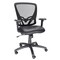 We'Re It We're it, Zapp Series Black Mesh Back Adjustable Task Chair with Black Eco Seat and Black Frame OFD500F-ECB - alternate 1
