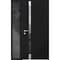 Vdomdoors Steel Door Cynex 6777 Black Sidelight Exterior Window Stainless Inserts Single Modern Painted-W36+1 CYNEX6777EXD-BLK-W36+14 x H80-Right-hand Outswing - alternate 1