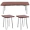 Amerihome Acacia Wood Live Edge End Tables & Coffee Table AWLEHPSET - alternate 1
