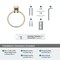 Amerock Highland Ridge Golden Champagne Transitional 7-7/16 in 189 mm Length Towel Ring BH36012BBZ - alternate 5