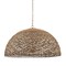 Homeroots Brown Single Rattan Dimmable Ceiling Light With Brown Shades 611629 - alternate 1