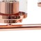 Homeroots Rose Gold Chandelier Iron Ceiling Light With Clear Shades 651700 - alternate 4