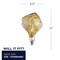 Bulbrite 60-Watt Equivalent Iceberg Amber Light Dimmable LED Grand Filament Nostalgic Light Bulb 776316 - alternate 4
