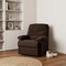 Homeroots 35" Chocolate Microfiber Recliner 320535 - alternate 6