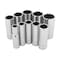 Performance Tool 10 pc. 3/8 in. Dr. Socket Set, 12pt SAE Deep Sockets, Anti-Rounding W38600 - alternate 1