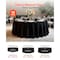 Vevor Round Wedding Banquet Polyester Fabric Tablecloth Black 10 Pack 120 Inch, 10PK RD-TB-02 - alternate 6
