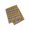 Homeroots 55" X 70" Gold And Brown Cotton Blend Woven Plaid Plush Throw Blanket with Fringe 633089 - alternate 1