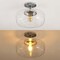 Jonathan Y Marfa 14" 1-Light Modern Farmhouse Schoolhouse Frosted Glass/Metal LED Semi Flush Mount, Chrome JYL7517C - alternate 7