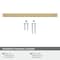 Amerock Blackrock 6-5/16 in 160 mm Center-to-Center Champagne Bronze Cabinet Pull BP55278CZ - alternate 5