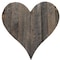 Homeroots 18" Weathered Gray Reclaimed Wood Heart Wall Decor 384903 - alternate 3