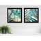 Homeroots Set Of Two Earth tones I and Sea II 1 Black Framed Print Wall Art, 2PK 408069 - alternate 3