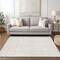 Homeroots 9' X 12' Ivory And Beige Geometric Washable Indoor Outdoor Area Rug 596199 - alternate 7