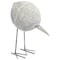 Homeroots 7" Off White Resin And Metal Snipe Bird Tabletop Sculpture 392523 - alternate 1
