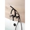 Kingston Brass 7" Center Deck-Mount Clawfoot Tub Faucet with Hand Shower, Oil Rubbed Bronze AE8105CG - alternate 4