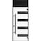 Vdomdoors Front Exterior Prehung Steel Door Ronex0131 Grey Transom Window Sidelite Entry Metal Modern Painted RONEX0131EXD-GRE-W36 X H80+16-LH-I - alternate 1