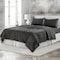 Homeroots Onyx Linen King Flat Sheet 520755 - alternate 5