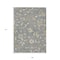 Homeroots 9' X 12' Gray Blue And Green Floral Washable Indoor Outdoor Area Rug 597816 - alternate 7