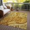 Homeroots 9' X 12' Terra Cotta Brown And Gold Floral Medallion Washable Indoor Outdoor Area Rug 603207 - alternate 8